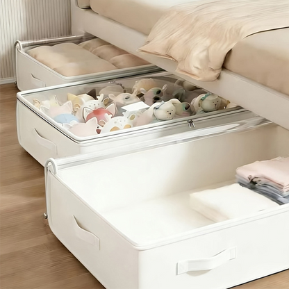📢📢50% OFF! ⏰Foldable Underbed Storage Bag with Zipper Lid