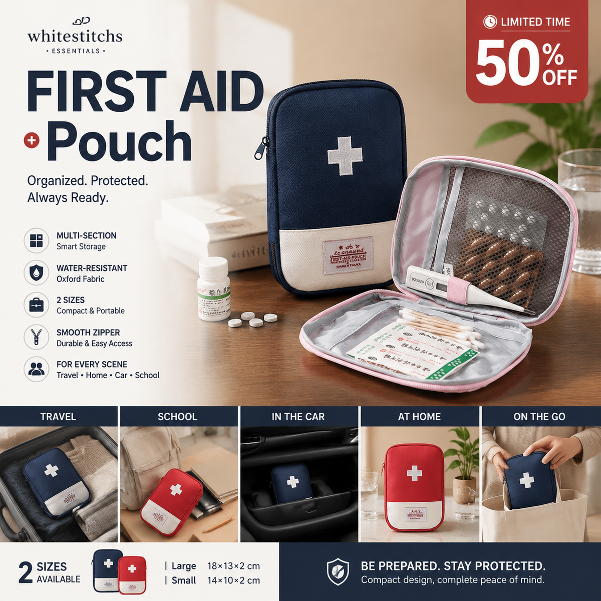 📢📢50% OFF !! ⏰🔥Portable Travel Pocket Medicine Kit